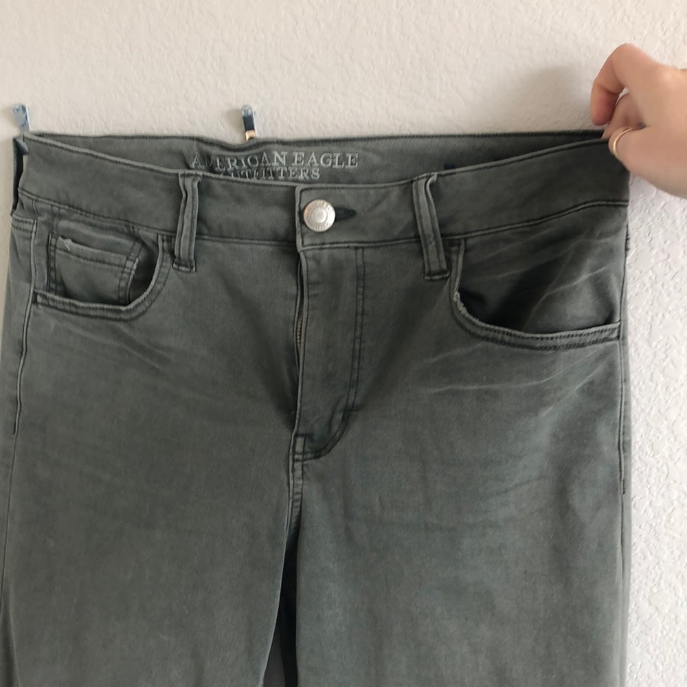 American Eagle Olive Green Tomgirl Pant